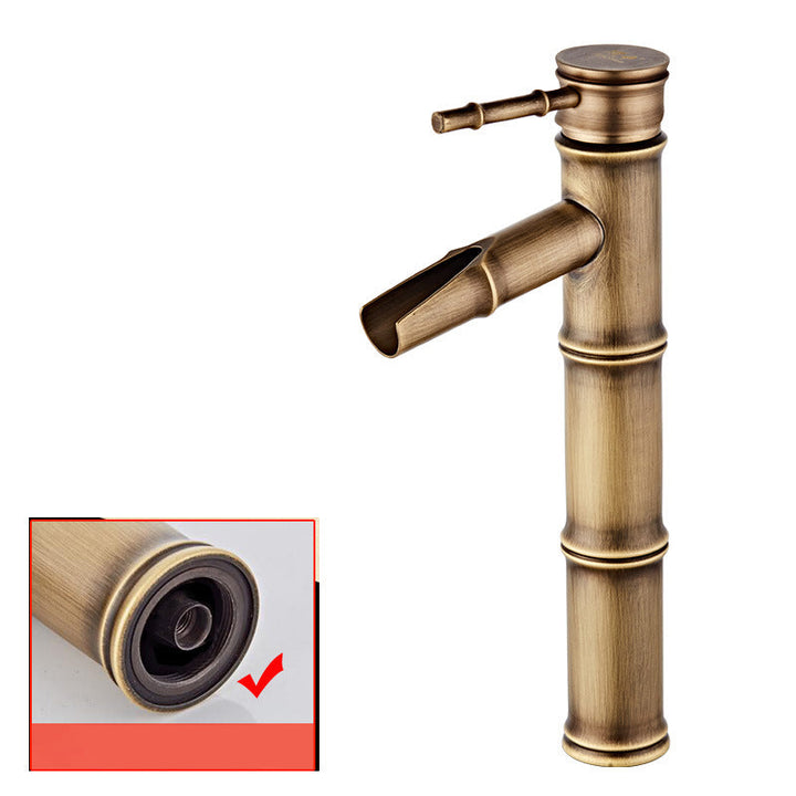 Lisslune | Lever handle basin mixer Land Low Arc Faucet Single Hole Bathroom Faucet