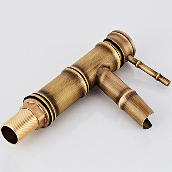 Lisslune | Lever handle basin mixer Land Low Arc Faucet Single Hole Bathroom Faucet