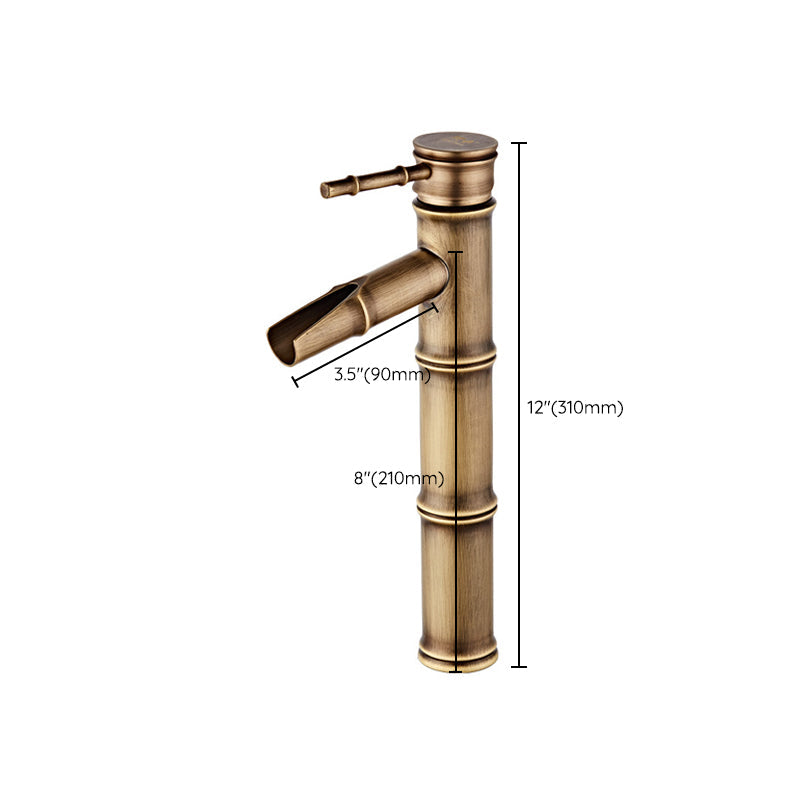 Lisslune | Lever handle basin mixer Land Low Arc Faucet Single Hole Bathroom Faucet