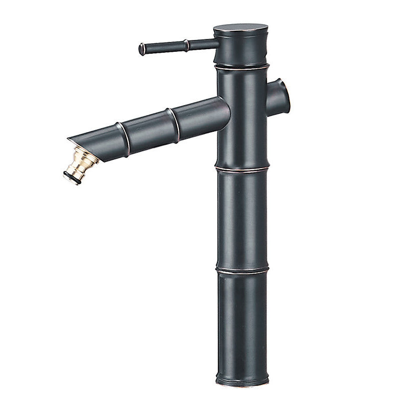 Lisslune | Farmhouse Vessel Sink Faucet Copper 1-Handle Low Arc Vessel Faucet for Bathroom
