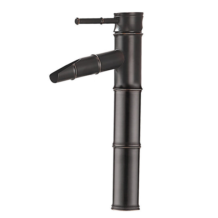 Lisslune | Farmhouse Vessel Sink Faucet Copper 1-Handle Low Arc Vessel Faucet for Bathroom