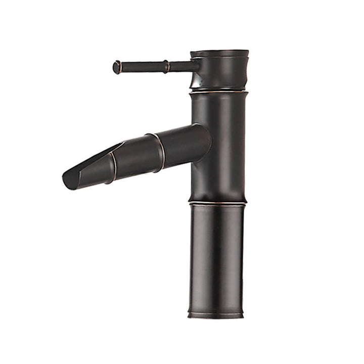 Lisslune | Farmhouse Vessel Sink Faucet Copper 1-Handle Low Arc Vessel Faucet for Bathroom