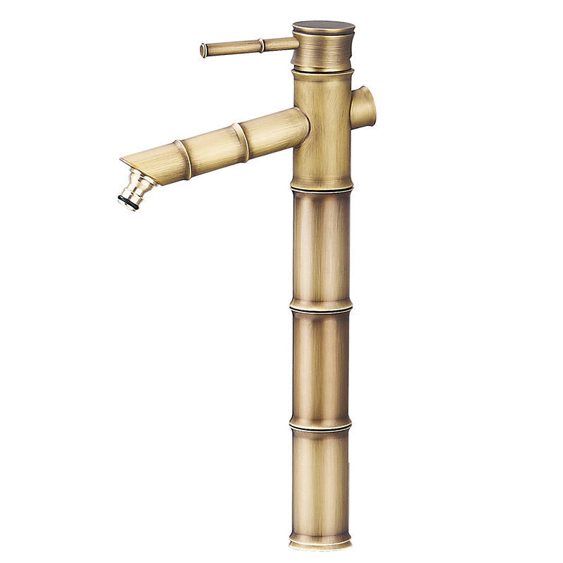 Lisslune | Farmhouse Vessel Sink Faucet Copper 1-Handle Low Arc Vessel Faucet for Bathroom