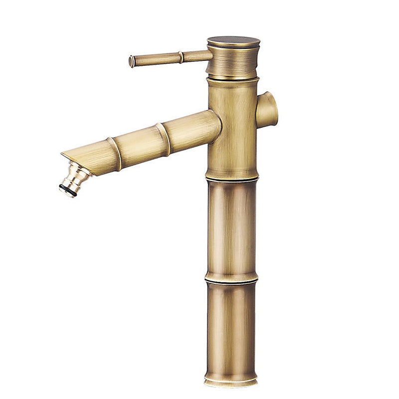 Lisslune | Farmhouse Vessel Sink Faucet Copper 1-Handle Low Arc Vessel Faucet for Bathroom