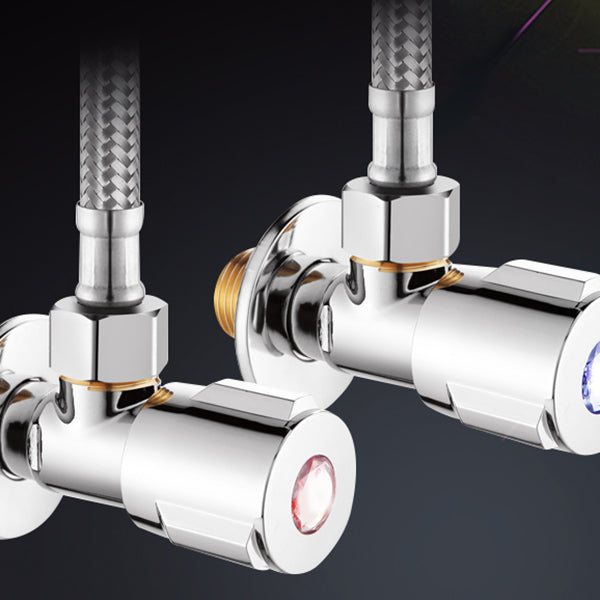 Lisslune | 2-Handle Brass Bathroom Faucet Modern High Arc Central Valve