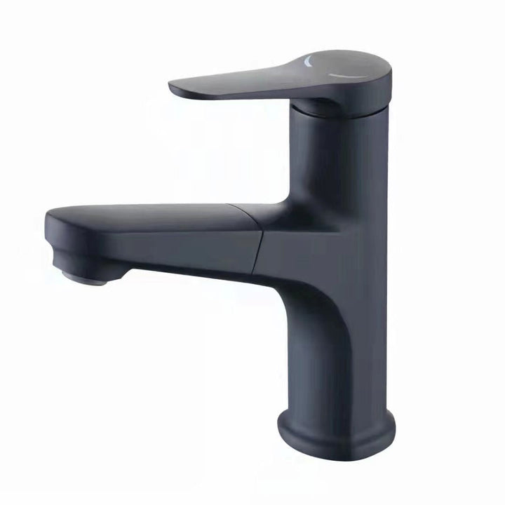 Lisslune | Modern Vessel Faucet Brass Lever Handle Swivel Spout Bathroom Vessel Faucet