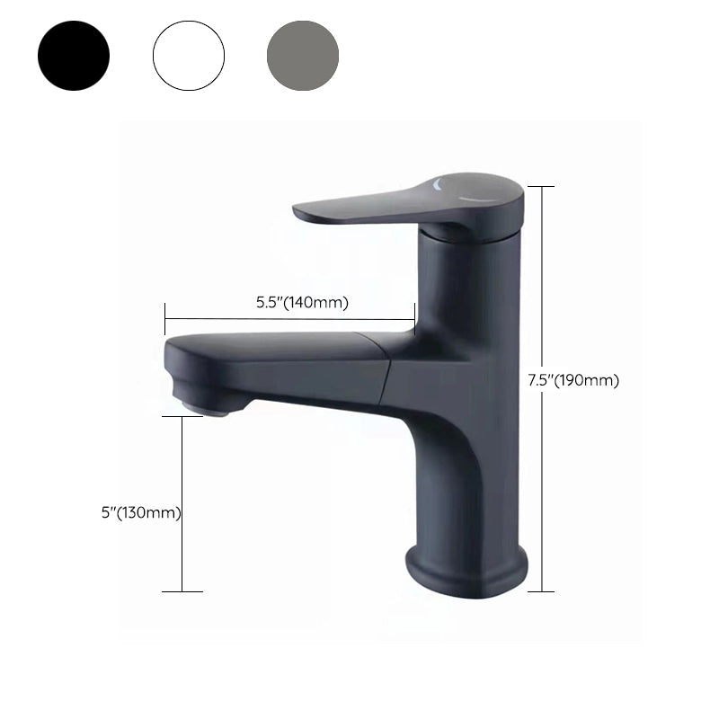 Lisslune | Modern Vessel Faucet Brass Lever Handle Swivel Spout Bathroom Vessel Faucet