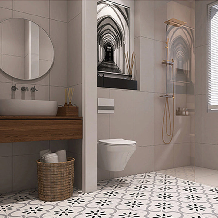 Lisslune | Modern Style Rectangle PVC Flooring Stone Look Peel and Stick Vinyl Flooring