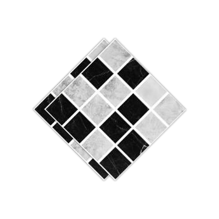 Lisslune | Peel & Stick Mosaic Tile Plastic Square Stain-Resistant Peel and Stick Tiles for Shower