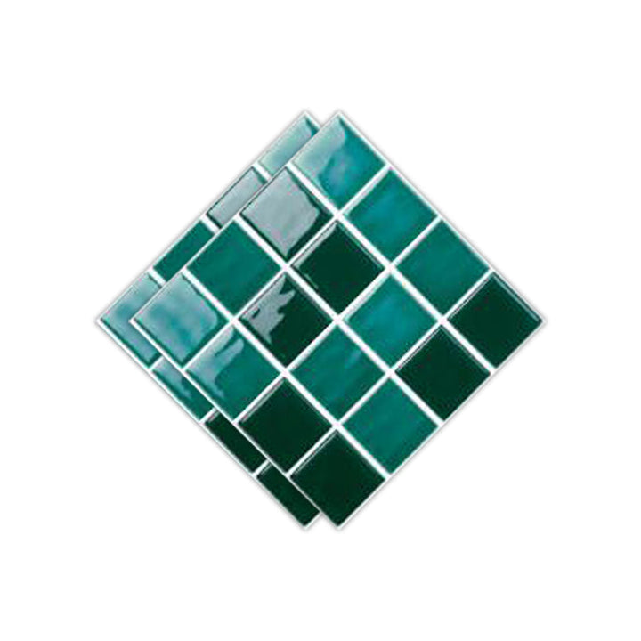 Lisslune | Peel & Stick Mosaic Tile Plastic Square Stain-Resistant Peel and Stick Tiles for Shower
