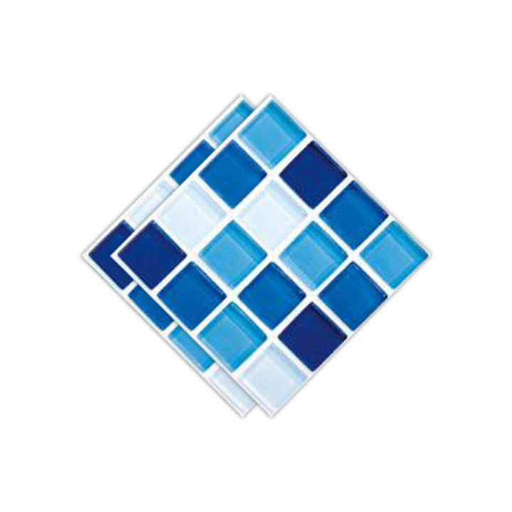 Lisslune | Peel & Stick Mosaic Tile Plastic Square Stain-Resistant Peel and Stick Tiles for Shower
