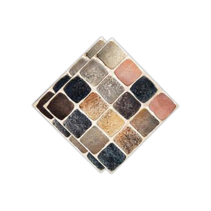 Lisslune | Peel & Stick Mosaic Tile Plastic Square Stain-Resistant Peel and Stick Tiles for Shower