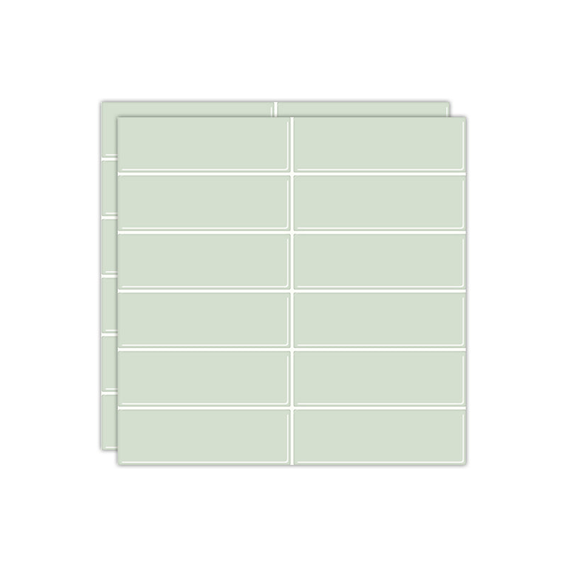 Lisslune | Peel and stick tiles Waterproof plastic rectangular peel and stick tile for the kitchen 2-pack