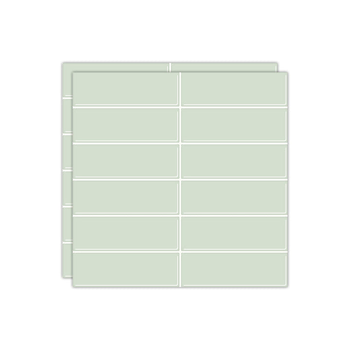Lisslune | Peel and stick tiles Waterproof plastic rectangular peel and stick tile for the kitchen 2-pack
