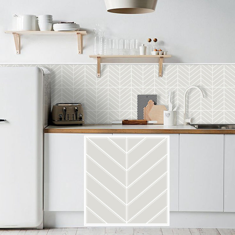 Lisslune | Peel and stick tiles Waterproof plastic rectangular peel and stick tile for the kitchen 2-pack
