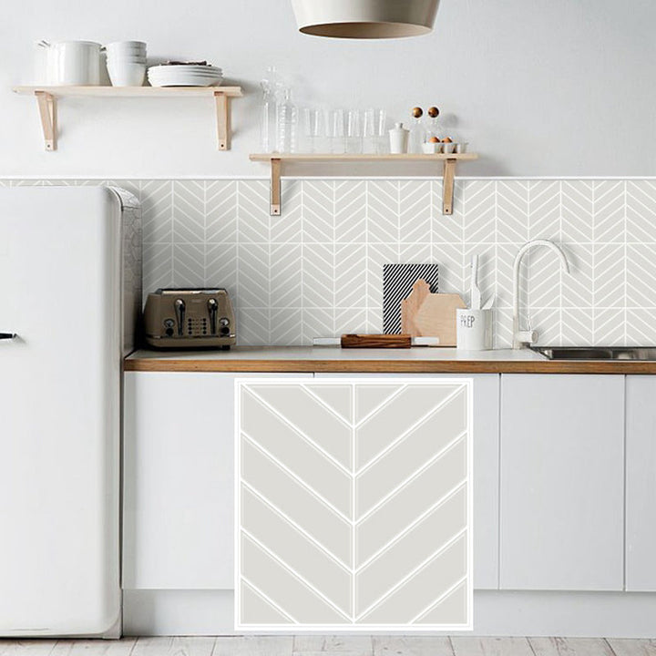 Lisslune | Peel and stick tiles Waterproof plastic rectangular peel and stick tile for the kitchen 2-pack