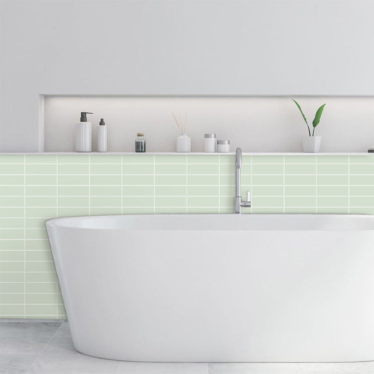 Lisslune | Peel and stick tiles Waterproof plastic rectangular peel and stick tile for the kitchen 2-pack