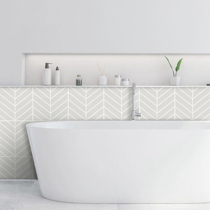 Lisslune | Peel and stick tiles Waterproof plastic rectangular peel and stick tile for the kitchen 2-pack