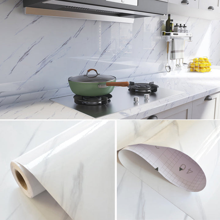 Lisslune | Modern Kitchen Backsplash Tile Check Print Peel and Stick Backsplash Tile