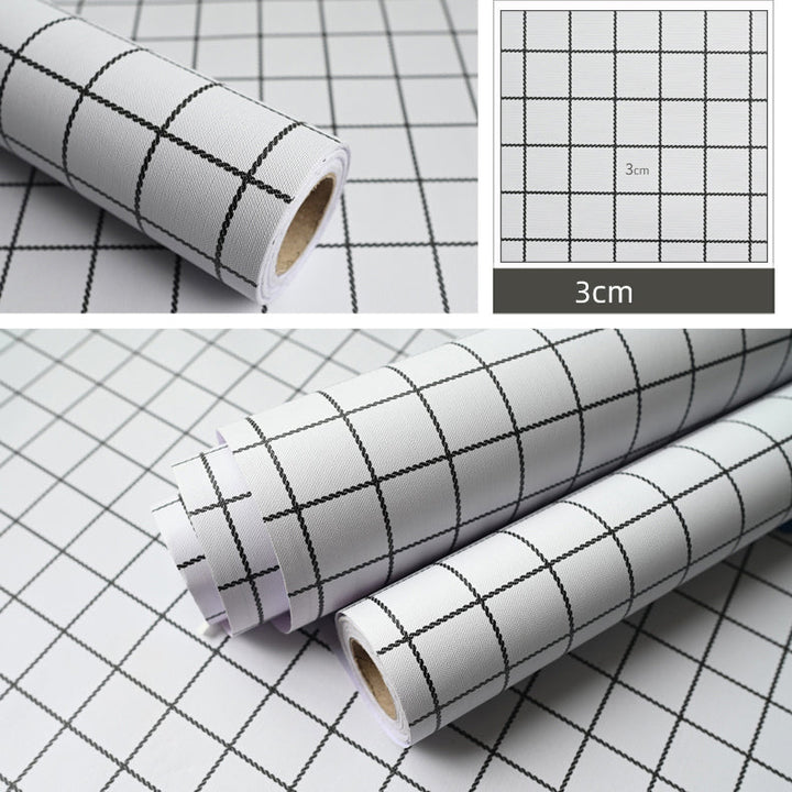 Lisslune | Modern Kitchen Backsplash Tile Check Print Peel and Stick Backsplash Tile
