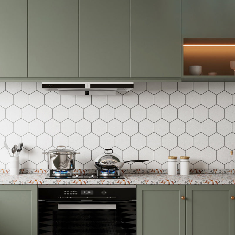 Lisslune | Modern Kitchen Backsplash Tile Waterproof Peel and Stick Mosaic Tile
