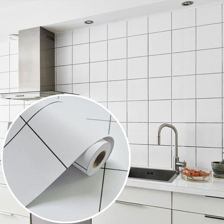 Lisslune | Modern Smooth Mosaic Tile Peel and Stick Wall Tile for the Kitchen