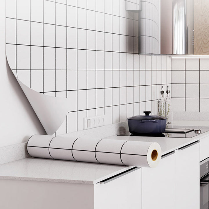 Lisslune | Modern Smooth Mosaic Tile Peel and Stick Wall Tile for the Kitchen