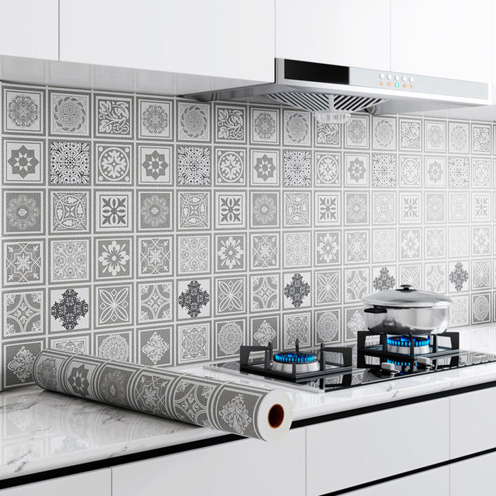 Lisslune | Modern Smooth Mosaic Tile Peel and Stick Wall Tile for the Kitchen