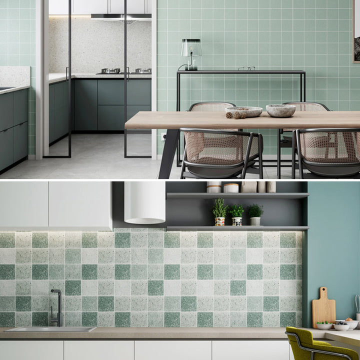 Lisslune | Modern Smooth Mosaic Tile Peel and Stick Wall Tile for the Kitchen