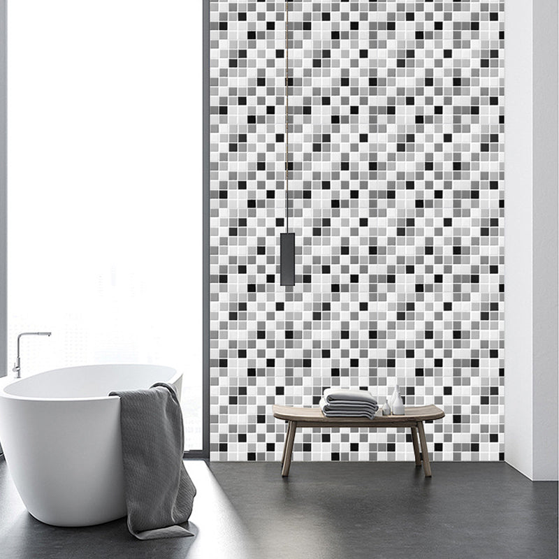 Lisslune | Tile Stripping & Gluing Square Mosaic PVC Stain Resistant Stripping and Gluing Plates for Shower 5 Pack