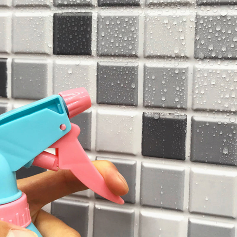 Lisslune | Tile Stripping & Gluing Square Mosaic PVC Stain Resistant Stripping and Gluing Plates for Shower 5 Pack