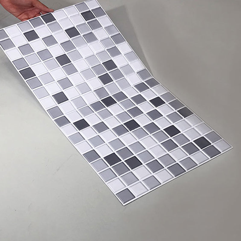 Lisslune | Tile Stripping & Gluing Square Mosaic PVC Stain Resistant Stripping and Gluing Plates for Shower 5 Pack