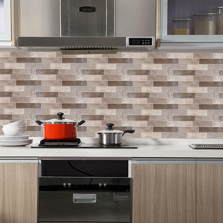 Lisslune | Peel & Stick Subway Tile Rectangle Waterproof Plastic Peel & Stick Tile for Shower