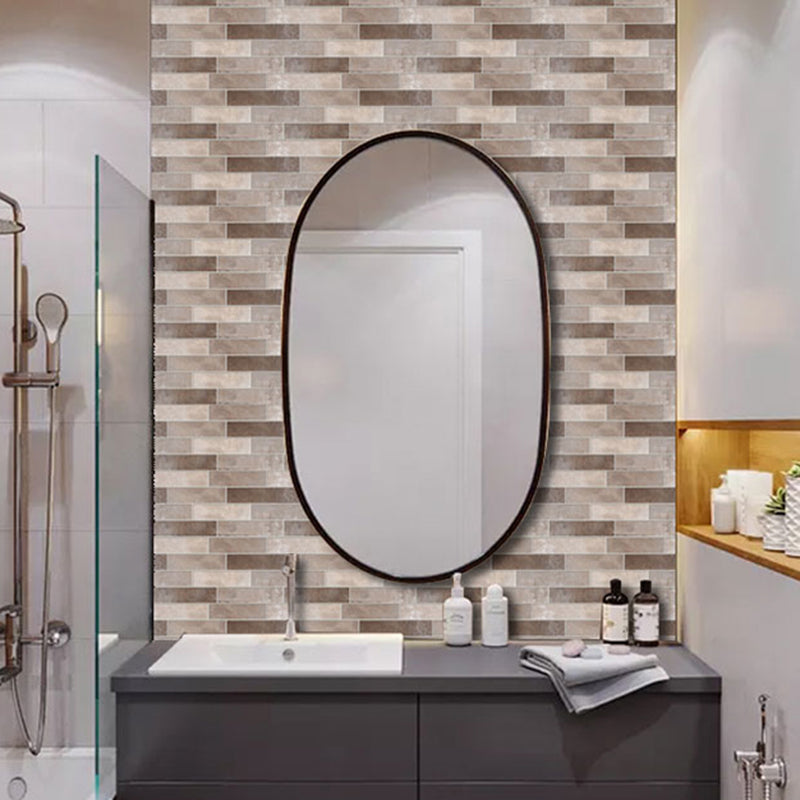 Lisslune | Peel & Stick Subway Tile Rectangle Waterproof Plastic Peel & Stick Tile for Shower