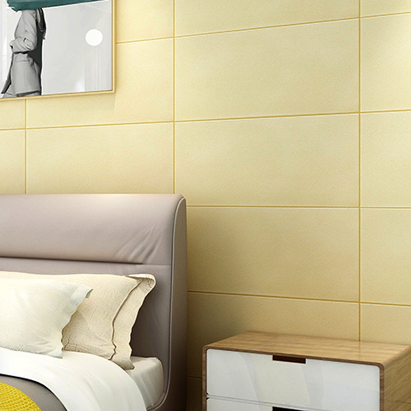 Lisslune | Glam Wall Covering Peel and Stick Texture Effect Design Square Wall Panel