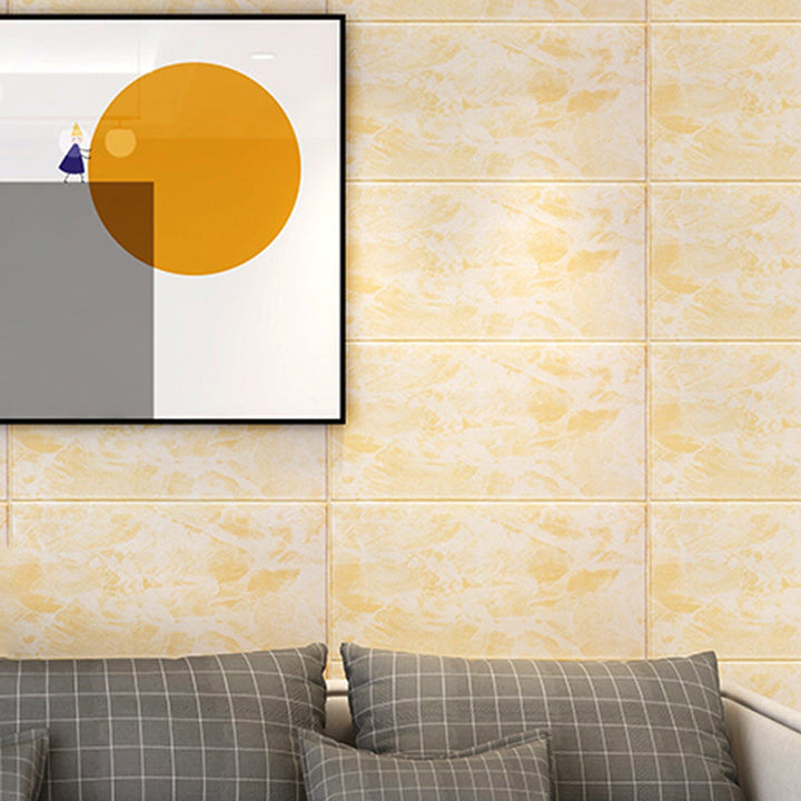 Lisslune | Glam Wall Covering Peel and Stick Texture Effect Design Square Wall Panel