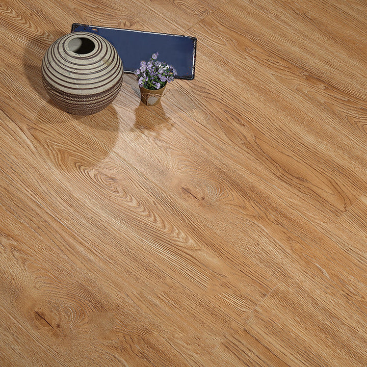 Lisslune | Brown Laminate Flooring Scratch Resistant Natural Oak Laminate with Click Lock