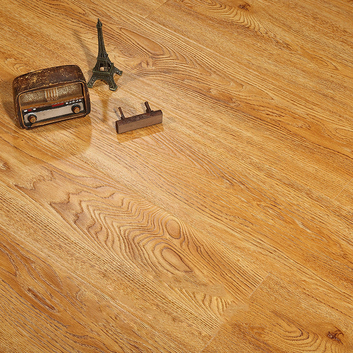 Lisslune | Brown Laminate Flooring Scratch Resistant Natural Oak Laminate with Click Lock
