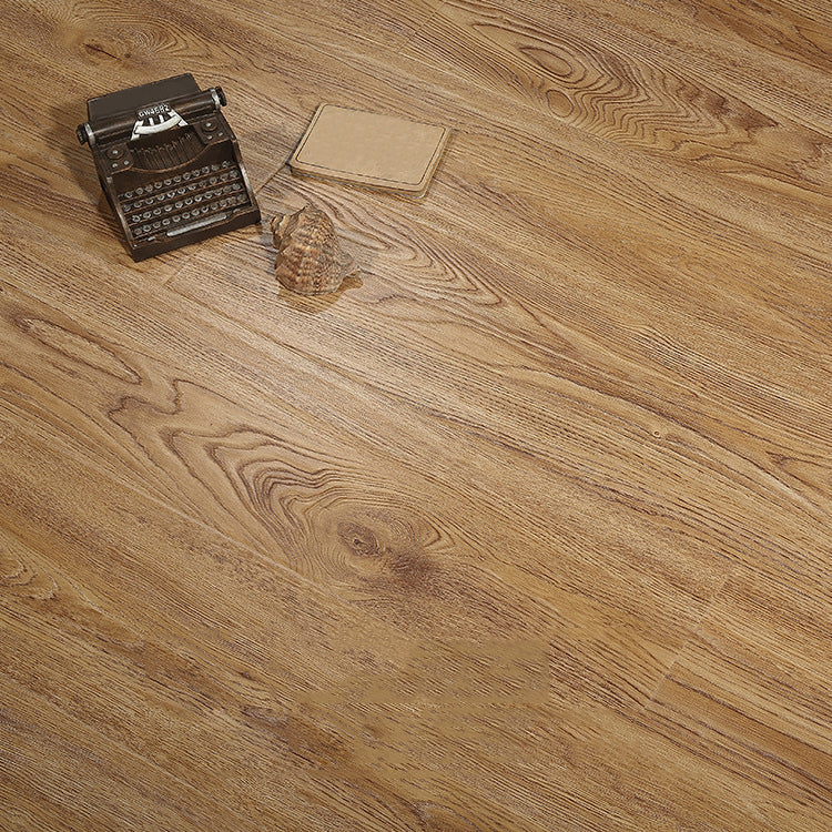 Lisslune | Brown Laminate Flooring Scratch Resistant Natural Oak Laminate with Click Lock