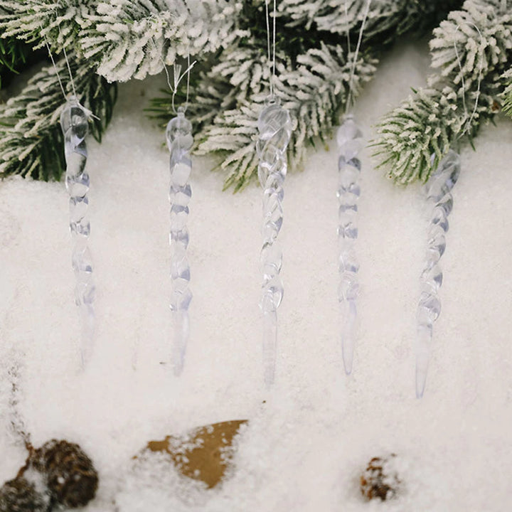 Lisslune | 12Pcs Christmas Tree Decoration Artificial Icicles