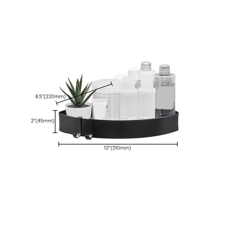 Lisslune | Modern Aluminum Bathroom Accessory Set Matte Black Bathroom Shelf/Towel Holder/Paper Holder