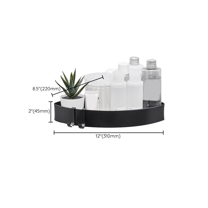 Lisslune | Modern Aluminum Bathroom Accessory Set Matte Black Bathroom Shelf/Towel Holder/Paper Holder