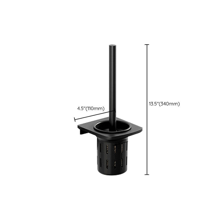 Lisslune | Modern Aluminum Bathroom Accessory Set Matte Black Bathroom Shelf/Towel Holder/Paper Holder