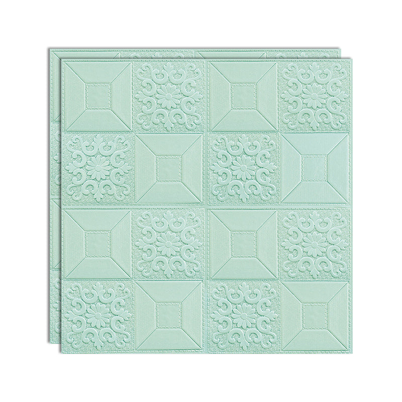Lisslune | Modern Wall Panel Peel and Stick Texture Effect Design Square Wall Panel