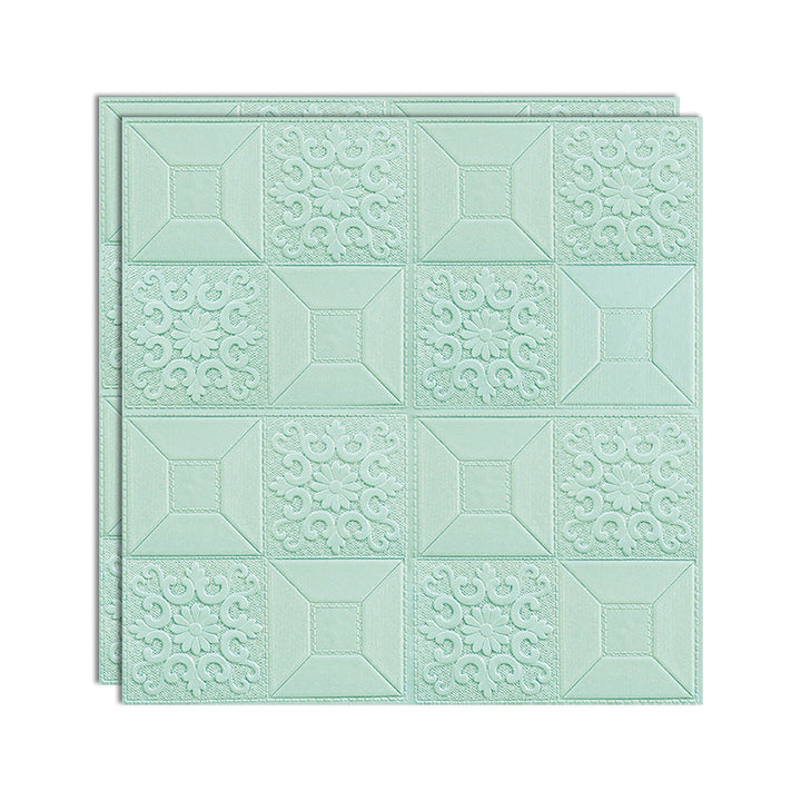 Lisslune | Modern Wall Panel Peel and Stick Texture Effect Design Square Wall Panel