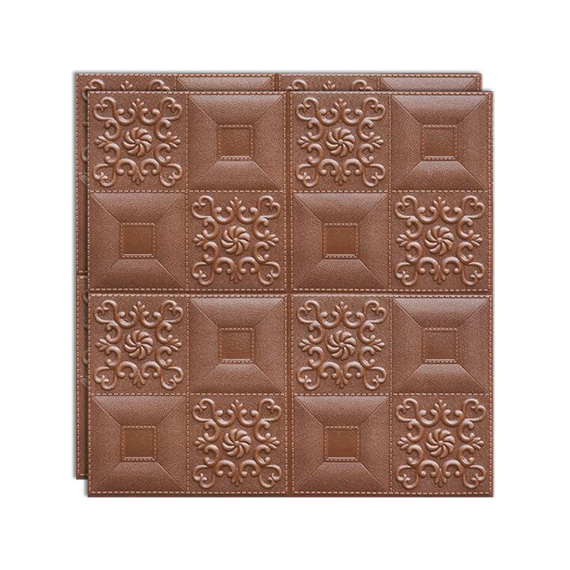 Lisslune | Modern Wall Panel Peel and Stick Texture Effect Design Square Wall Panel