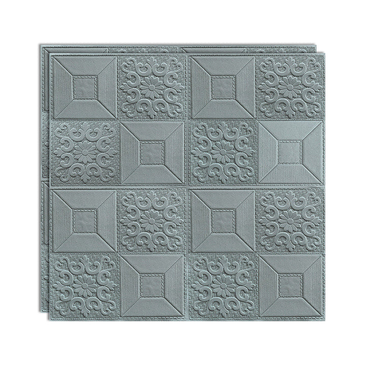 Lisslune | Modern Wall Panel Peel and Stick Texture Effect Design Square Wall Panel