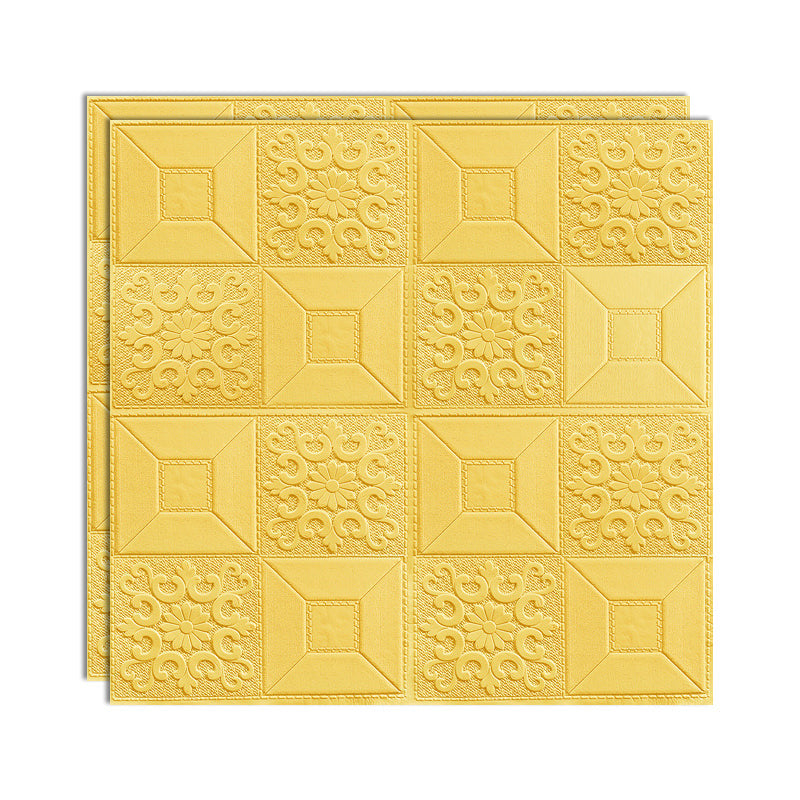 Lisslune | Modern Wall Panel Peel and Stick Texture Effect Design Square Wall Panel