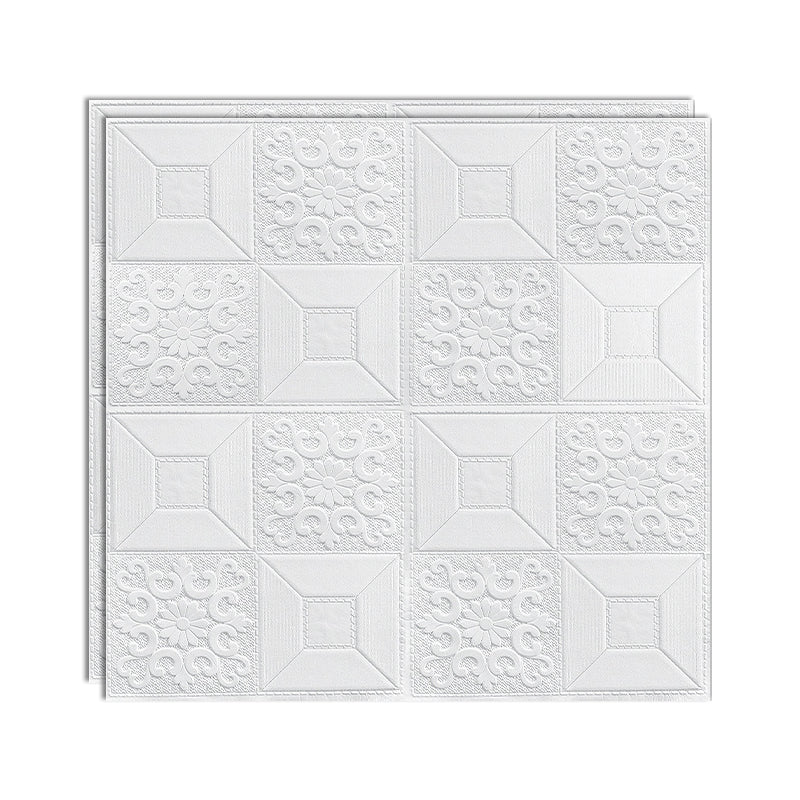 Lisslune | Modern Wall Panel Peel and Stick Texture Effect Design Square Wall Panel