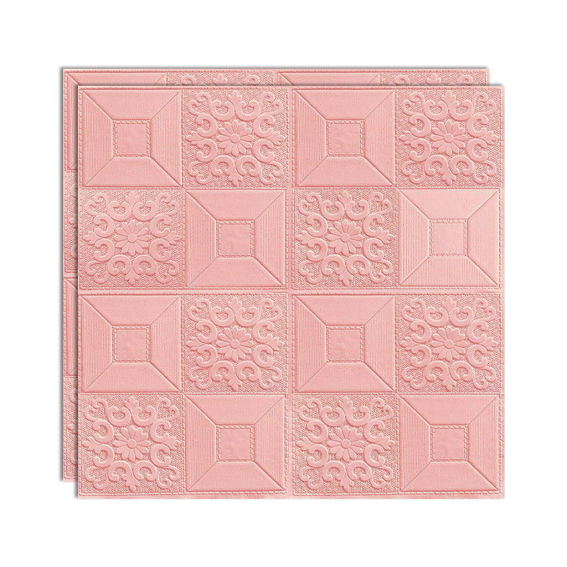 Lisslune | Modern Wall Panel Peel and Stick Texture Effect Design Square Wall Panel